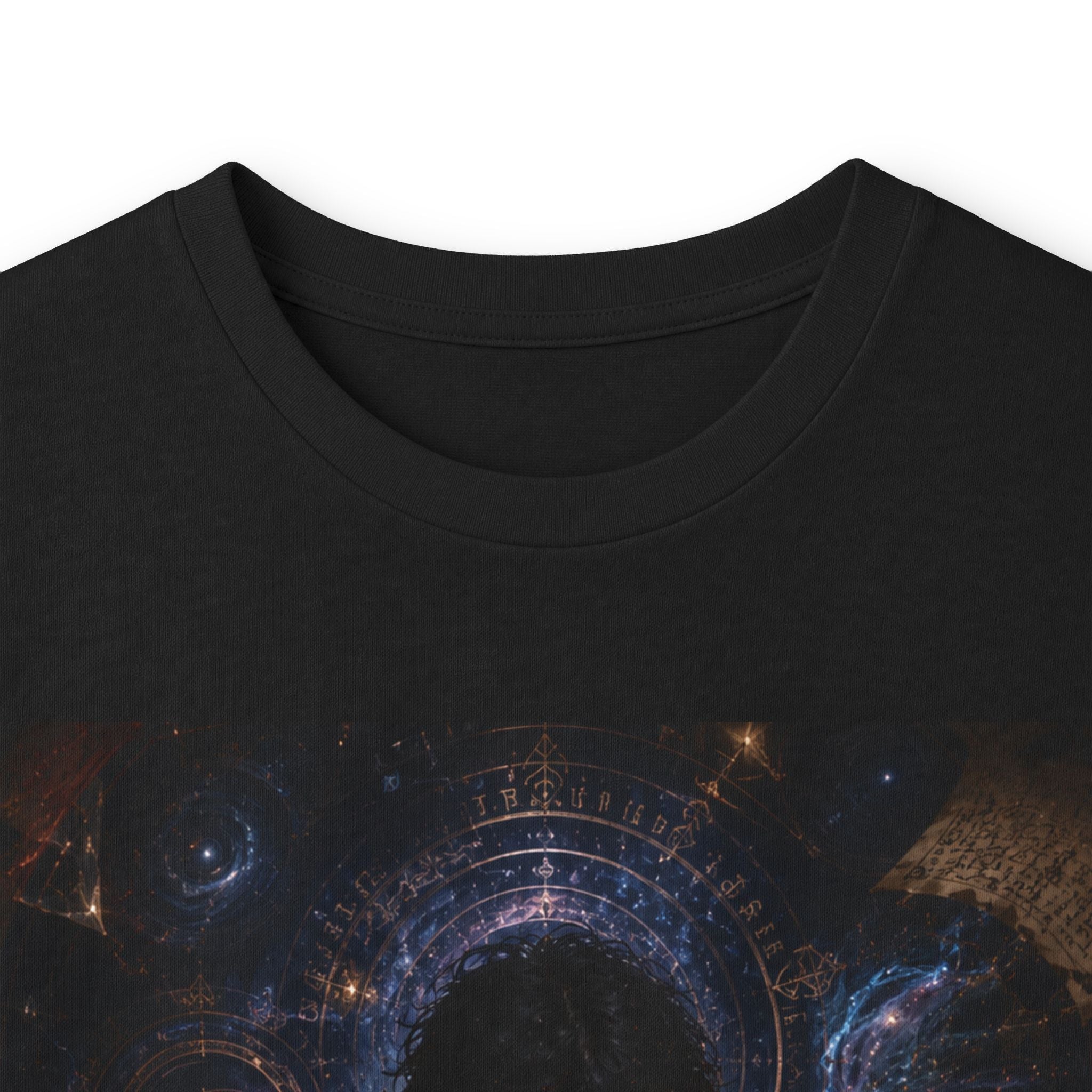 Child Reading Starry Book, Long Sleeve Tee | Mystic Night Illustration