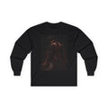 Dark Abstract Figure long sleeve tee | Backquote typography