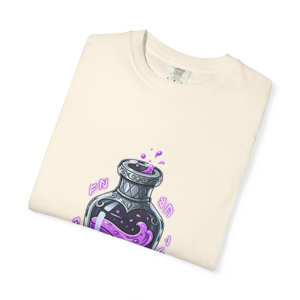 Potion of Sarcasm 100 T-shirt | Purple Magic Potion Illustration