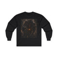 Dark Burden Dwarven Artwork Long Sleeve Tee | Gothic Fantasy, Illustrated CHampion