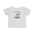 Hop Through It Frog Illustration Infant Tee | Cute Rainy Day Baby Shirt
