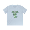 Overwhelmed Cute Dino Kids Tee | Funny Dinosaur Illustration