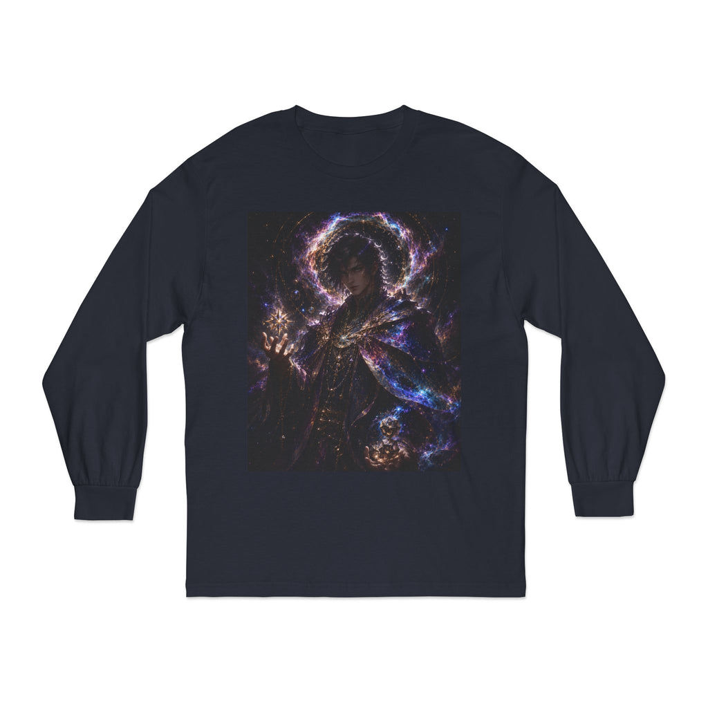 Cosmic Chance Long Sleeve | Inspirational Back Quote, Nebula Music Art