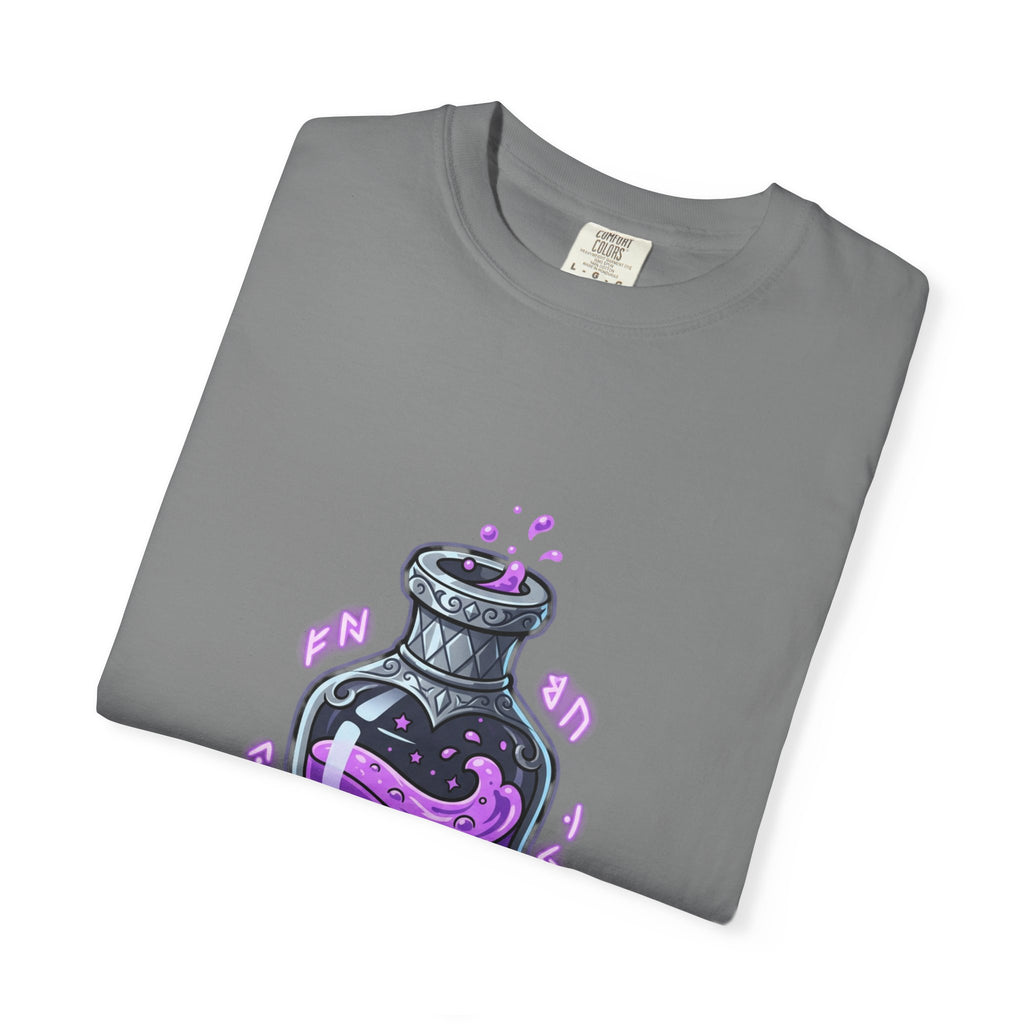 Potion of Sarcasm 100 T-shirt | Purple Magic Potion Illustration