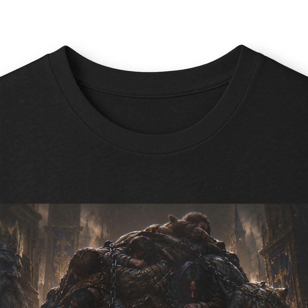 Dark Burden Dwarven Artwork Long Sleeve Tee | Gothic Fantasy, Illustrated CHampion