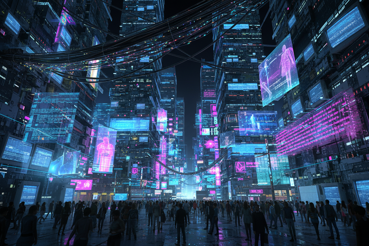 Korean cyberpunk internet city